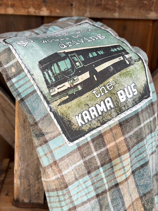 Karma Bus Art Flannel Angry Minnow NEW COLOR!