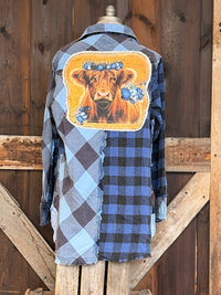 Thumbnail for Henrietta the Highland Cow Signature Flannel