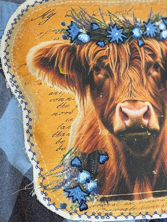Henrietta the Highland Cow Signature Flannel