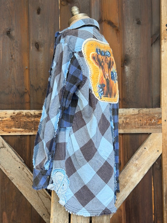 Henrietta the Highland Cow Signature Flannel
