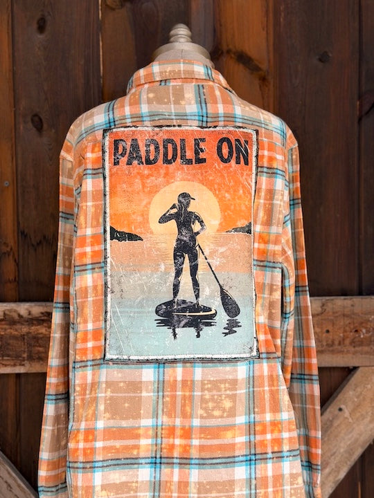 PADDLE ON Art Flannel