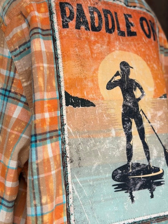 PADDLE ON Art Flannel