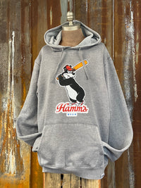 Thumbnail for Hamm's Baseball Hoodie- Charcoal grey SALE!