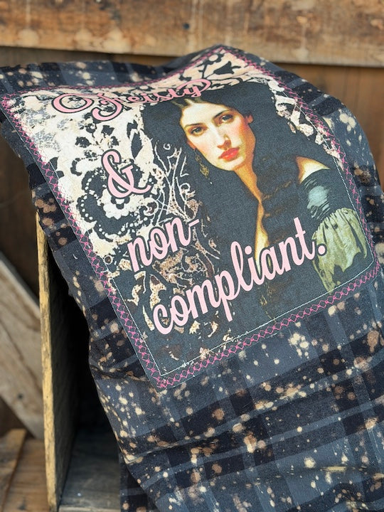 Feisty and Non-compliant Art Flannel- NEW COLOR!