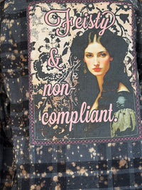 Thumbnail for Feisty and Non-compliant Art Flannel- NEW COLOR!