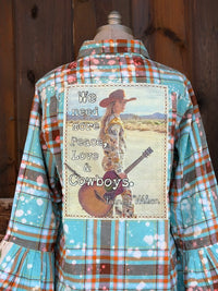 Thumbnail for Love & Cowboys Flared Sleeve Flannel