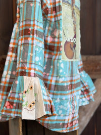 Thumbnail for Love & Cowboys Flared Sleeve Flannel
