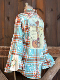 Thumbnail for Love & Cowboys Flared Sleeve Flannel