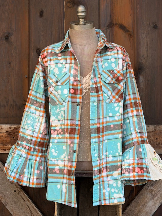 Love & Cowboys Flared Sleeve Flannel