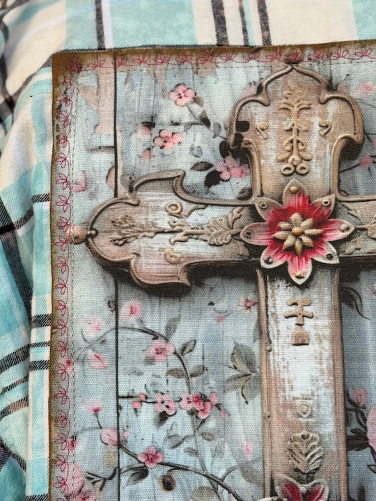 BLESSED Flared Sleeve Flannel