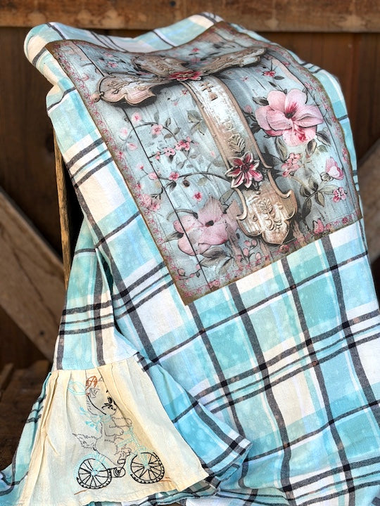 BLESSED Flared Sleeve Flannel