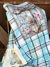 Thumbnail for BLESSED Flared Sleeve Flannel