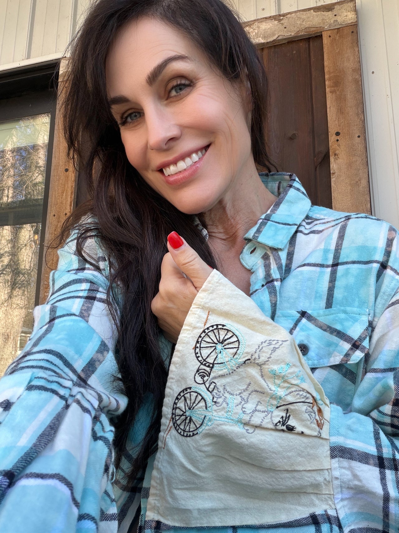 BLESSED Flared Sleeve Flannel