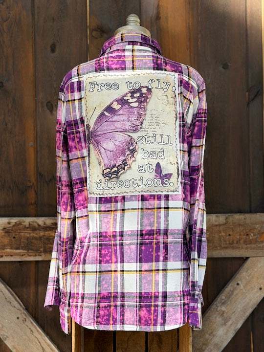 Bad at Directions Art Flannel