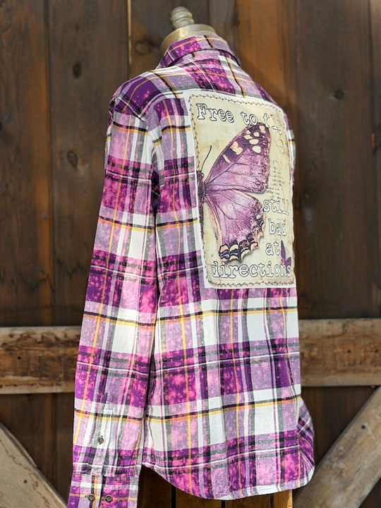 Bad at Directions Art Flannel