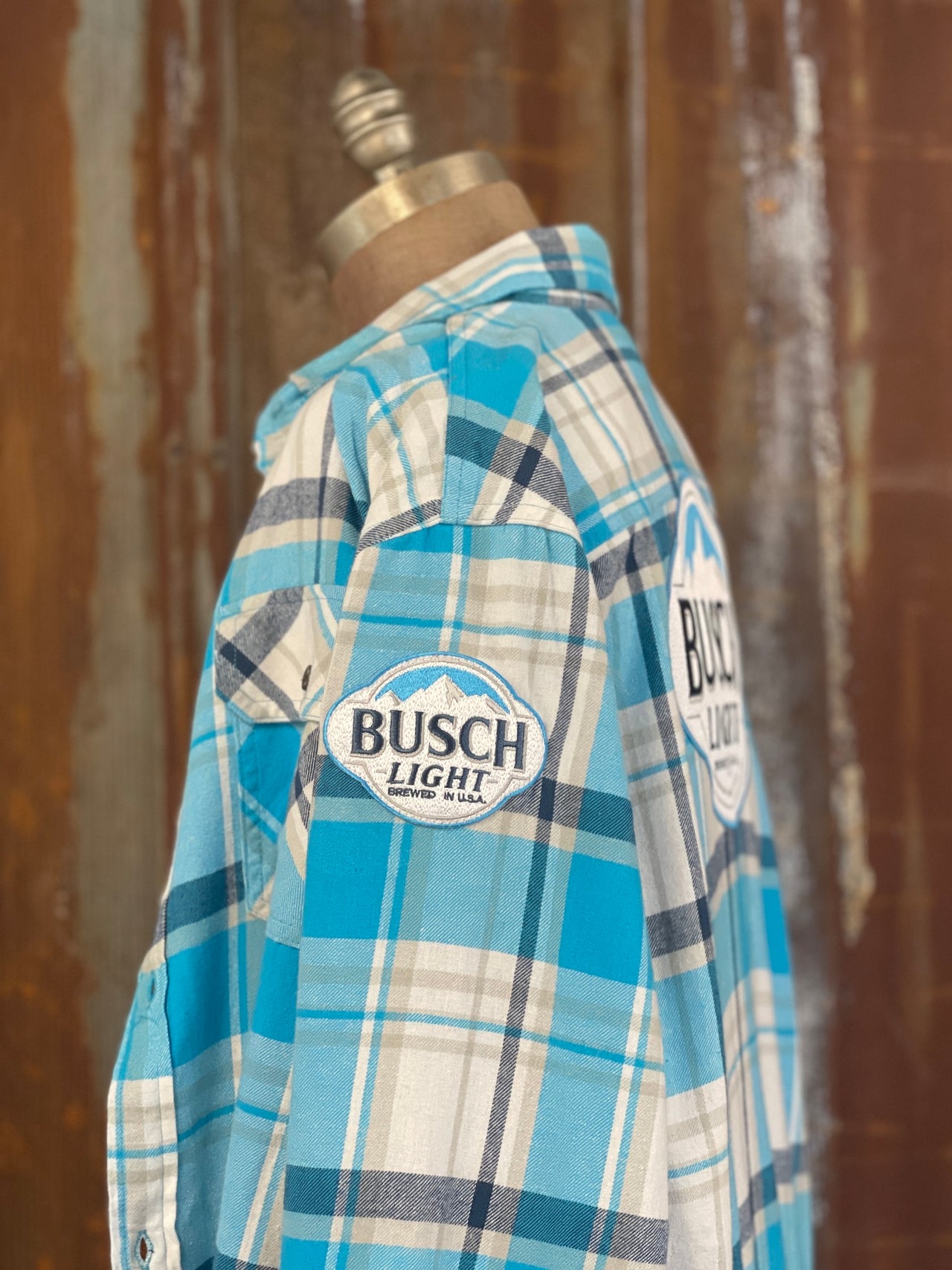 Busch Light Patch Flannel