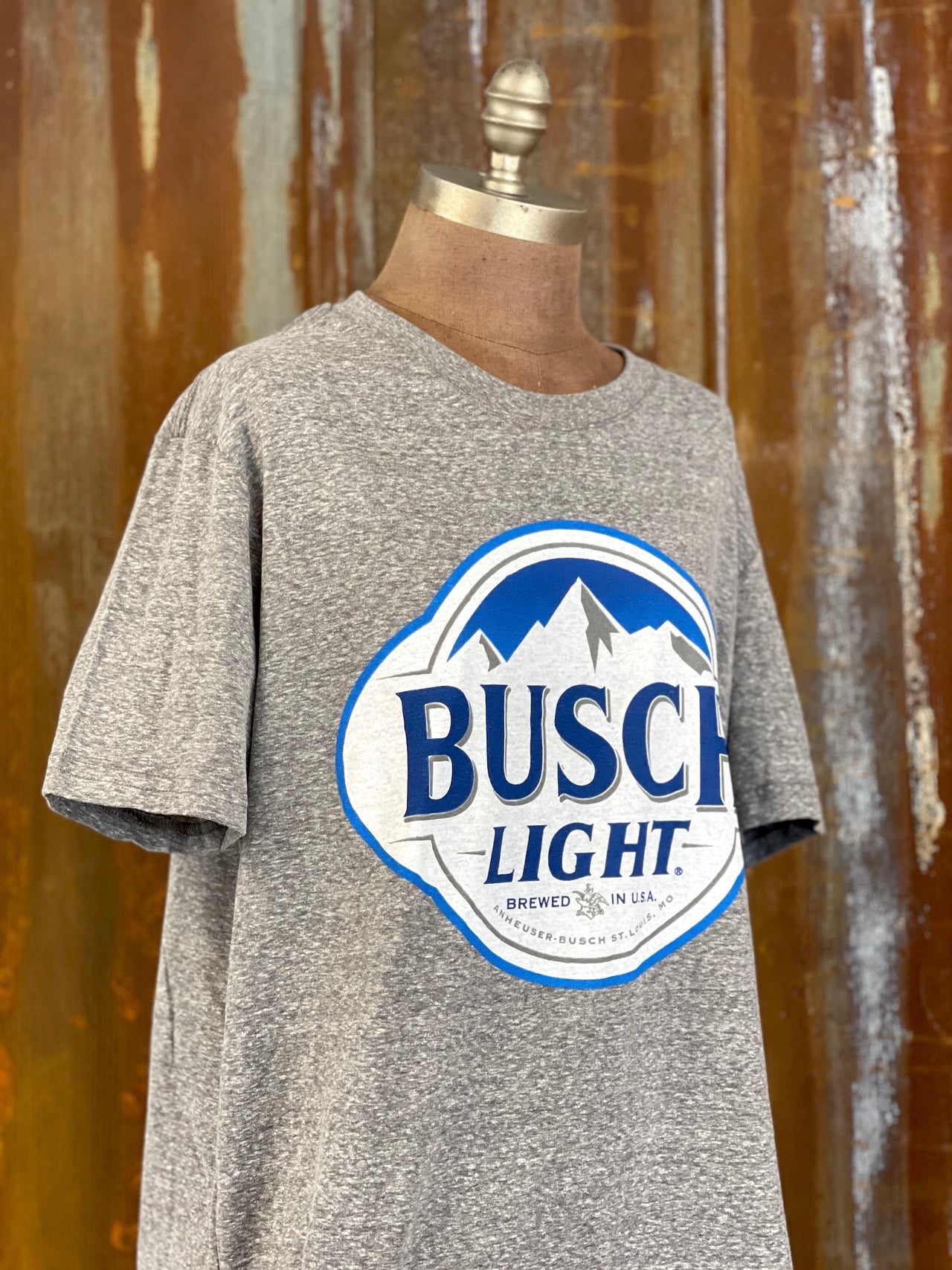 Busch Light Heather Grey Graphic Tee