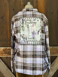 Thumbnail for Birds of a Feather Flock Together Art Flannel