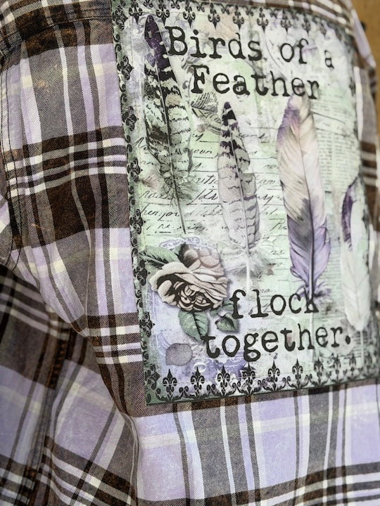 Birds of a Feather Flock Together Art Flannel