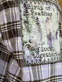 Thumbnail for Birds of a Feather Flock Together Art Flannel