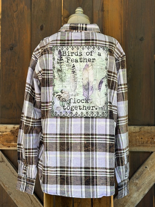 Birds of a Feather Flock Together Art Flannel