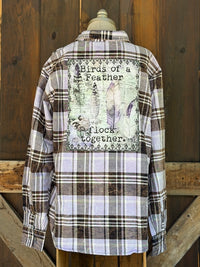Thumbnail for Birds of a Feather Flock Together Art Flannel