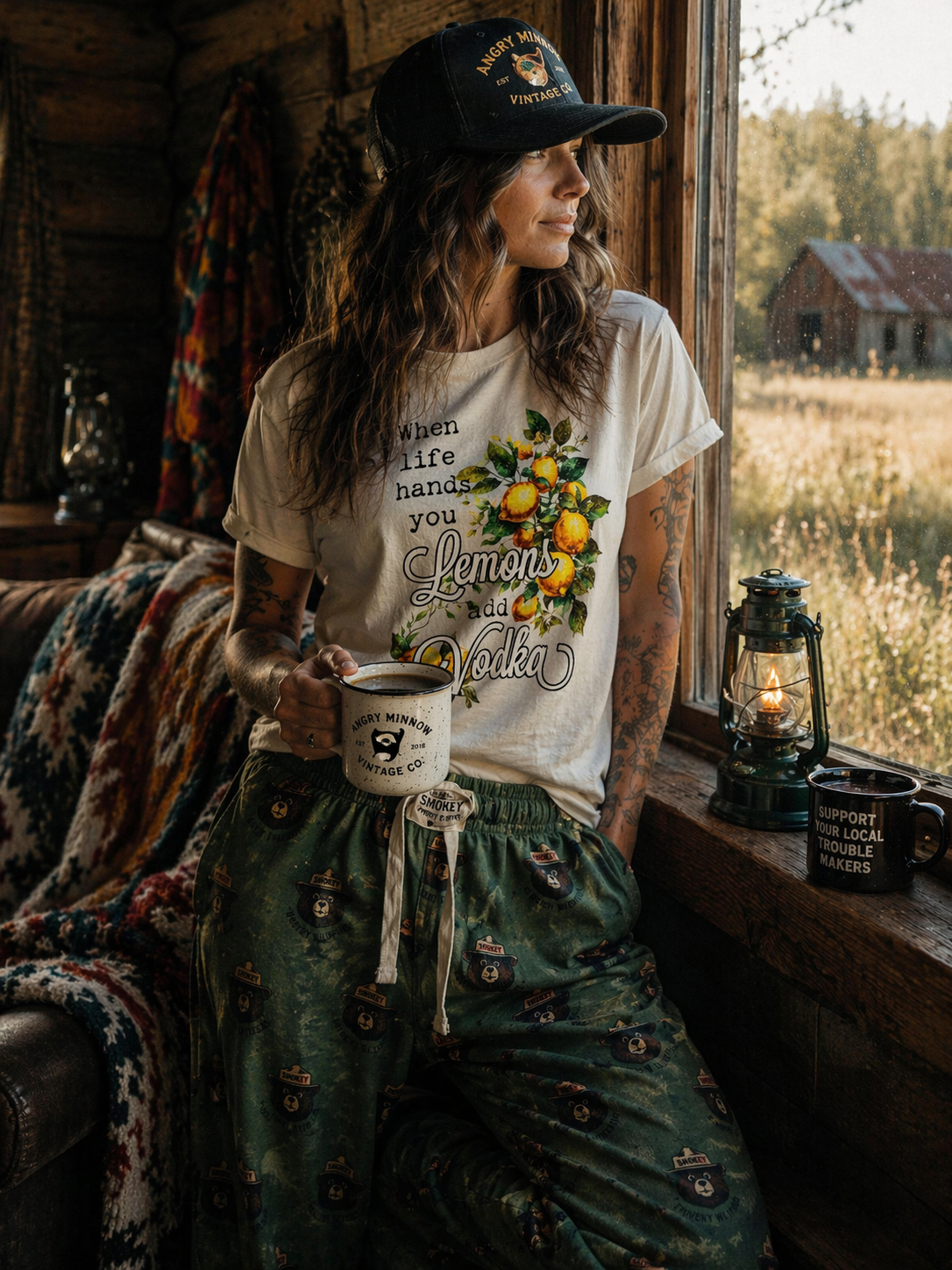 SMOKEY BEAR Pajama Bottoms