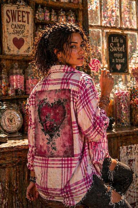 Amore Art Flannel