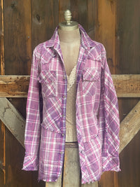 Thumbnail for Signature Flannel- JUST ME Highland Cow