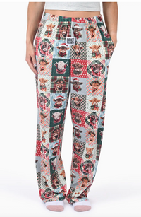 Thumbnail for Highland Cow Pajama Bottoms
