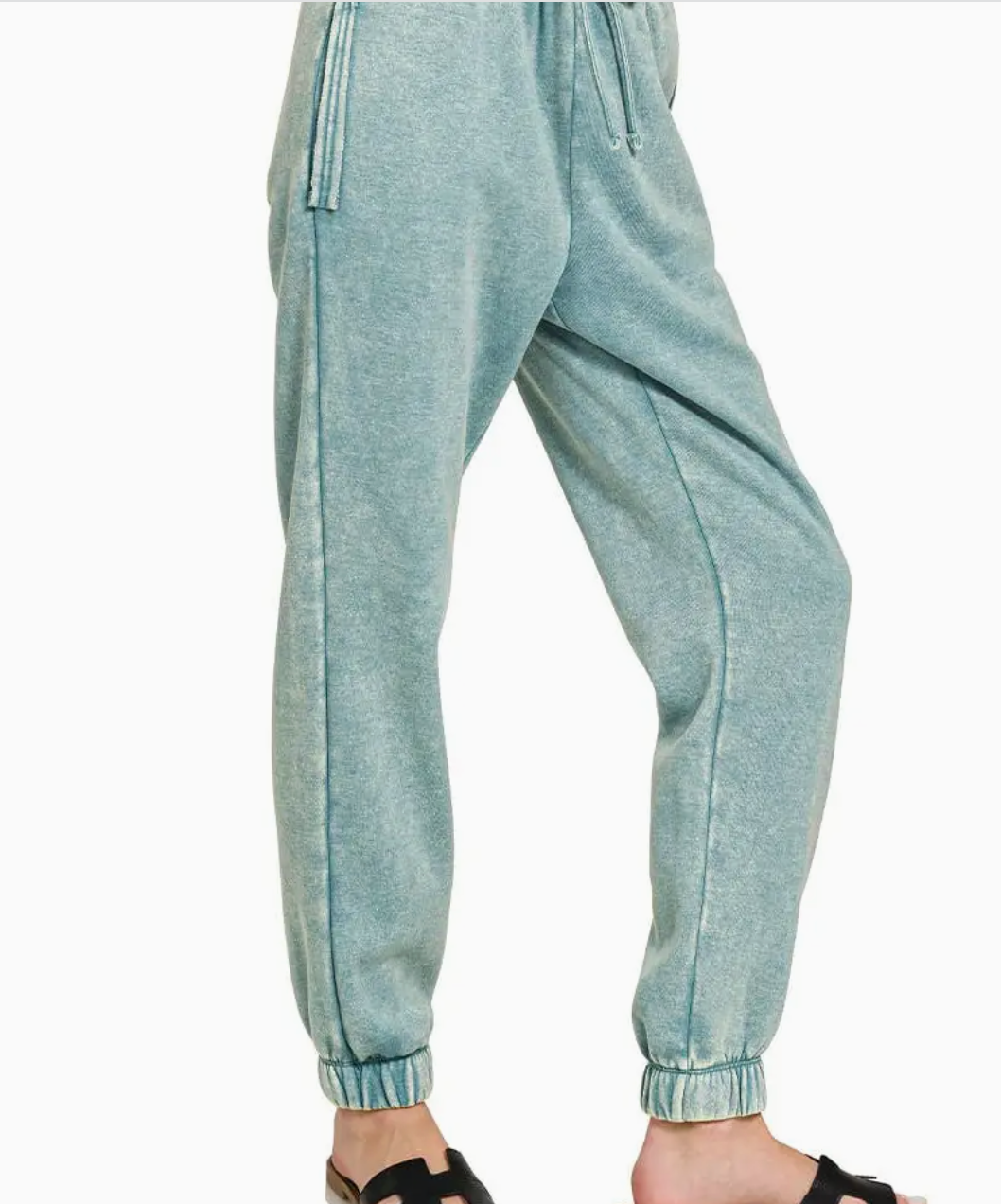 Pigment Washed Joggers- Farmhouse Blue