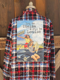 Thumbnail for Thelma & Louise Roadtrip  Flannel- R/W/B