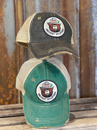 Smokey Bear PREVENT WILDFIRES Hat Distress Black|Angry