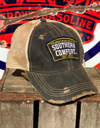 Thumbnail for Southern Comfort Hat- Distressed Black Snapback