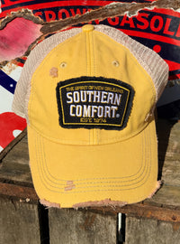 Thumbnail for Southern Comfort Hat- Distressed Yellow Snapback