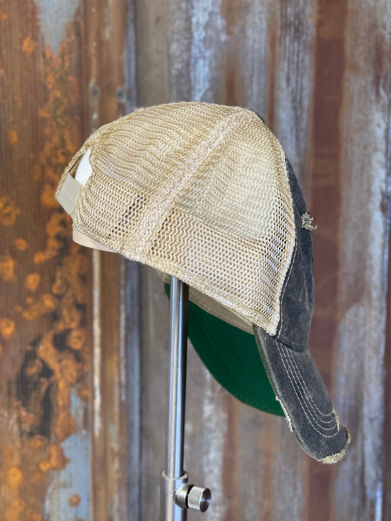Sea Friend Hat- Distressed Black Snapback
