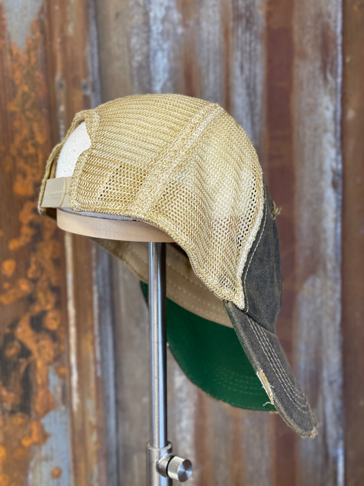 Blatz Beer Patch Hat- Distressed Black Snapback