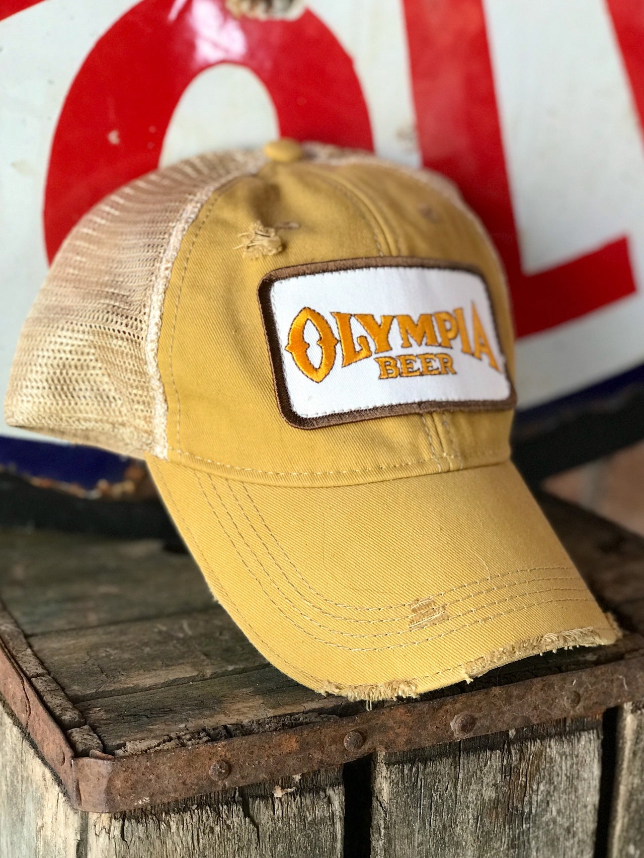 Olympia Beer Distressed Baseball Cap