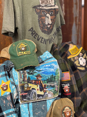 Smokey Bear ONLY YOU Hat - Distressed Kelly Green Snapback