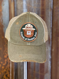 Thumbnail for Friends Of Smokey Bear Hat- Distressed Sage Green Snapback