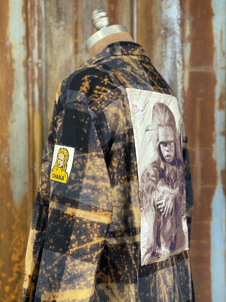 Lil'Buddy Art Flannel- Distressed Black