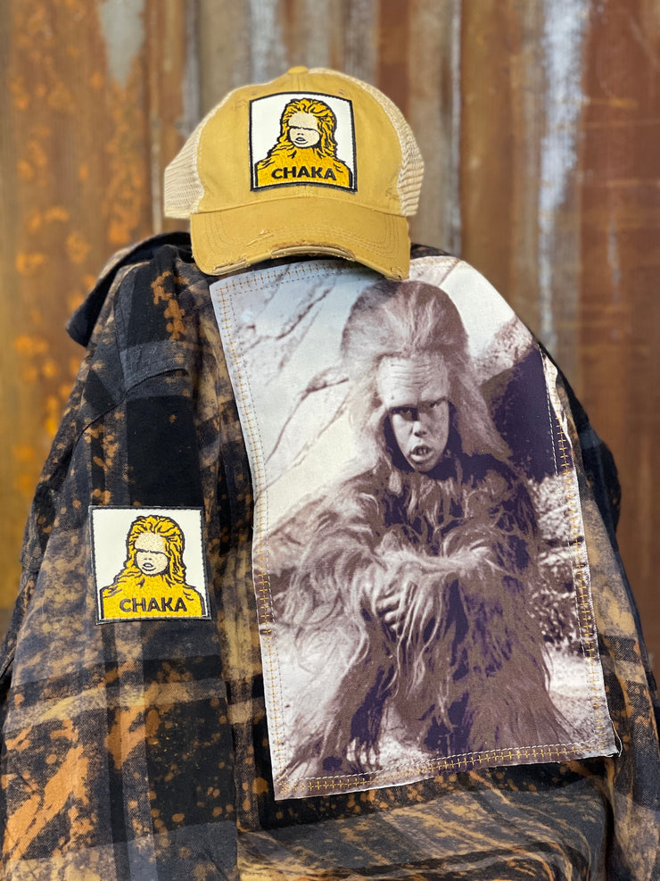 Lil'Buddy Art Flannel- Distressed Black