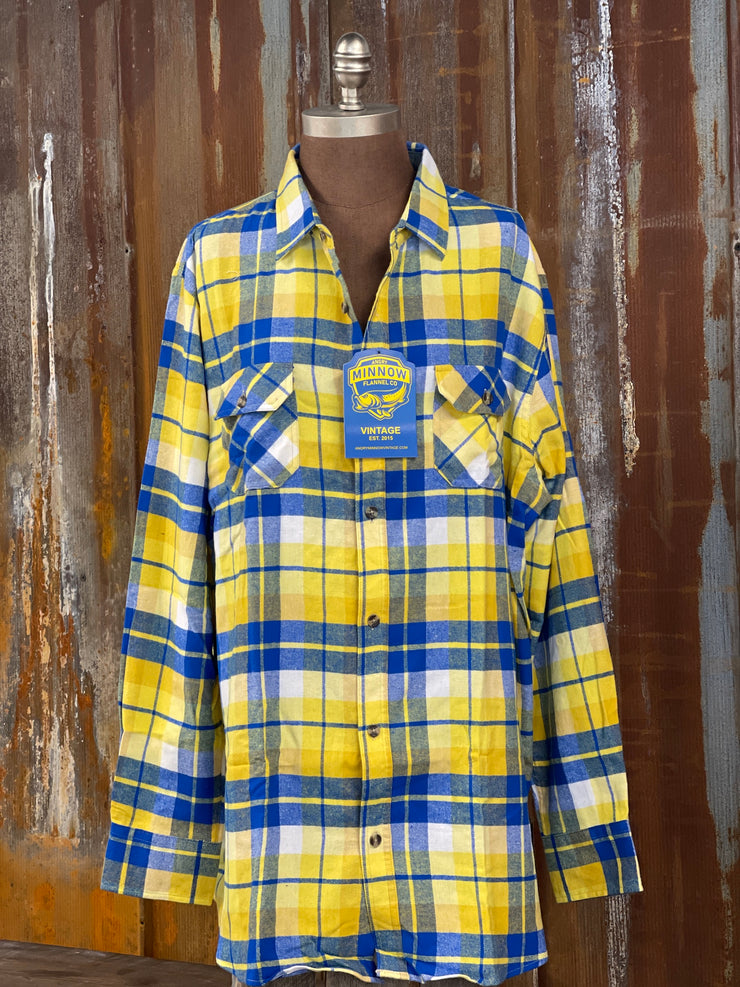 Campfire Classic Flannel- Yellow/ Blue