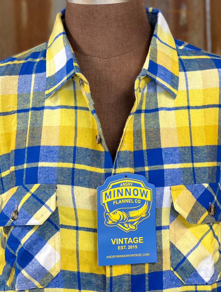 Campfire Classic Flannel- Yellow/ Blue