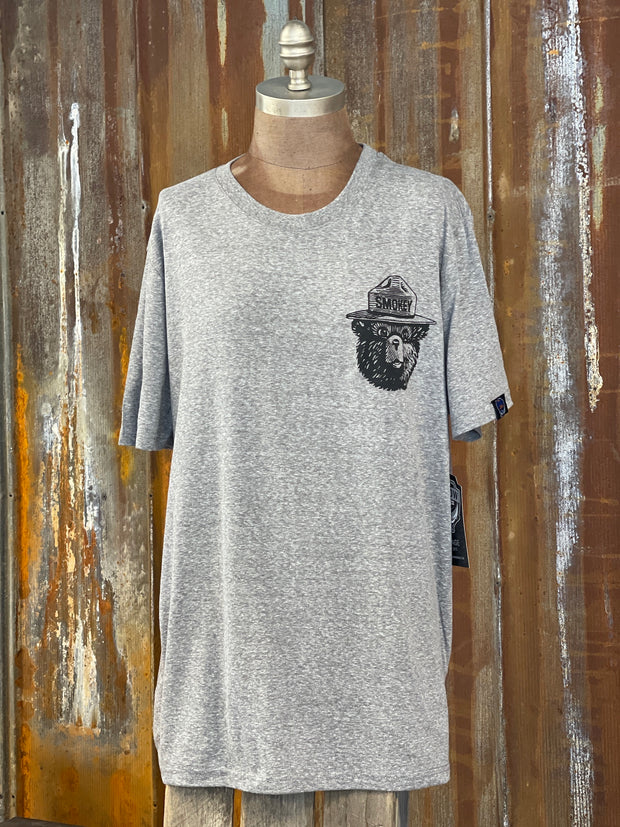 Smokey Prevent Wildfires tee LUXE Burnout Black | Angry Minnow Vintage ...