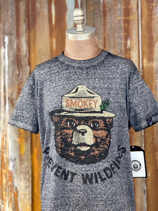Smokey Prevent Wildfires LUXE Tee- Charcoal Grey