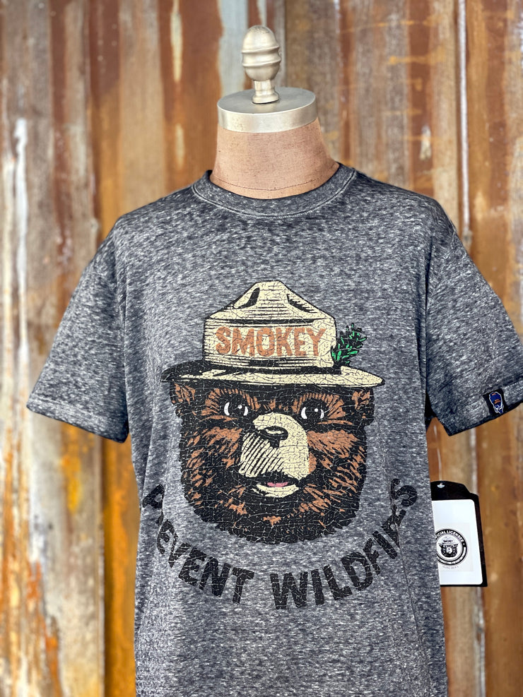 Smokey Prevent Wildfires LUXE Tee- Charcoal Grey