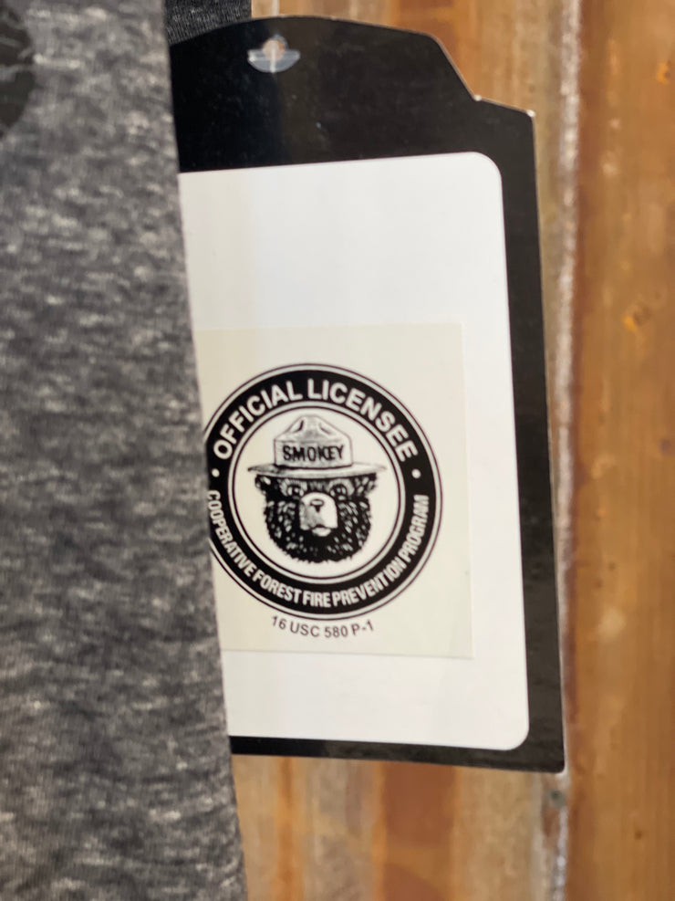 Smokey Prevent Wildfires LUXE Tee- Charcoal Grey