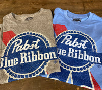 Thumbnail for Pabst Blue Ribbon Graphic Tee - Heather Grey