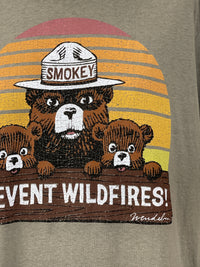 Thumbnail for Smokey Bear & Cubs Tee- Sage Green
